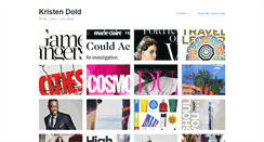Desktop Screenshot of kristendold.com